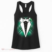 Cool St. Patrick's Day Tuxedo Irish Tux Women's Tank Top thumb 0