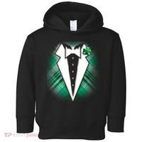 Cool St. Patrick's Day Tuxedo Irish Tux Toddler Hoodie thumb 0