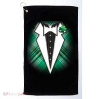 Cool St. Patrick's Day Tuxedo Irish Tux Golf Towel thumb 0