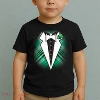 Cool St. Patrick's Day Tuxedo Irish Tux Toddler T-Shirt thumb 2