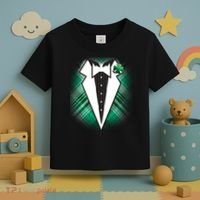 Cool St. Patrick's Day Tuxedo Irish Tux Toddler T-Shirt thumb 3