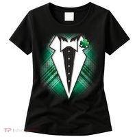 Cool St. Patrick's Day Tuxedo Irish Tux Women's T-Shirt thumb 0