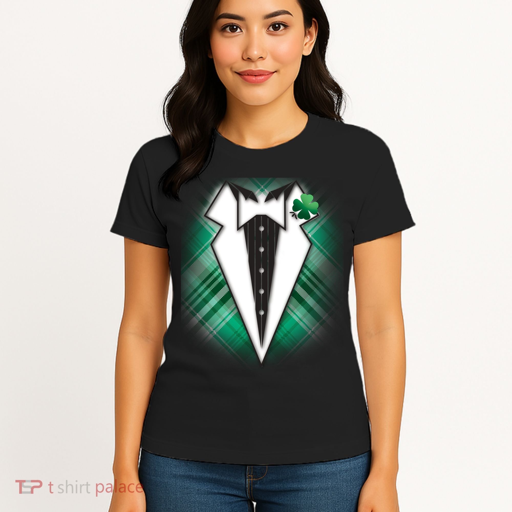 Cool St. Patrick's Day Tuxedo Irish Tux Women's T-Shirt