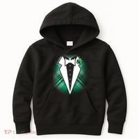 Cool St. Patrick's Day Tuxedo Irish Tux Kids Hoodie thumb 0