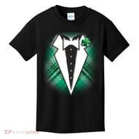 Cool St. Patrick's Day Tuxedo Irish Tux Kids T-Shirt thumb 0