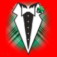 Cool St. Patrick's Day Tuxedo Irish Tux Santa Hat thumb 1