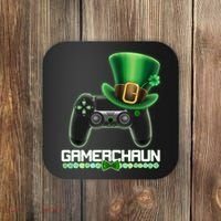 Cool St Patrick's Day Gamerchaun Game Controller Leprechaun Coaster thumb 0