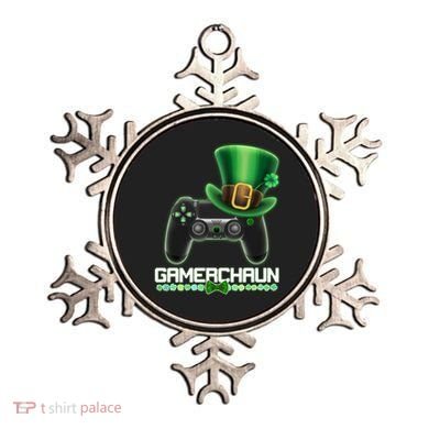Cool St Patrick's Day Gamerchaun Game Controller Leprechaun Ornament