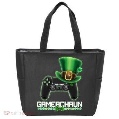 Cool St Patrick's Day Gamerchaun Game Controller Leprechaun Tote Bag