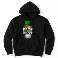 Cool St Patricks Day Irish Day Of The Dead Skull Hoodie thumb 0