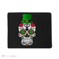 Cool St Patricks Day Irish Day Of The Dead Skull Mousepad thumb 0