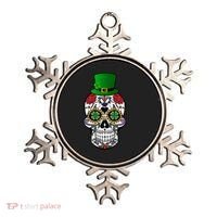 Cool St Patricks Day Irish Day Of The Dead Skull Ornament thumb 0