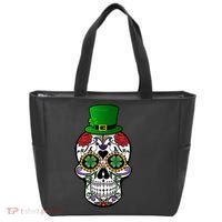 Cool St Patricks Day Irish Day Of The Dead Skull Tote Bag thumb 0