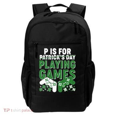Cool St Patrick's Day P Is For Playing Games   Backpack