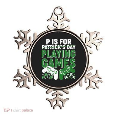 Cool St Patrick's Day P Is For Playing Games   Ornament