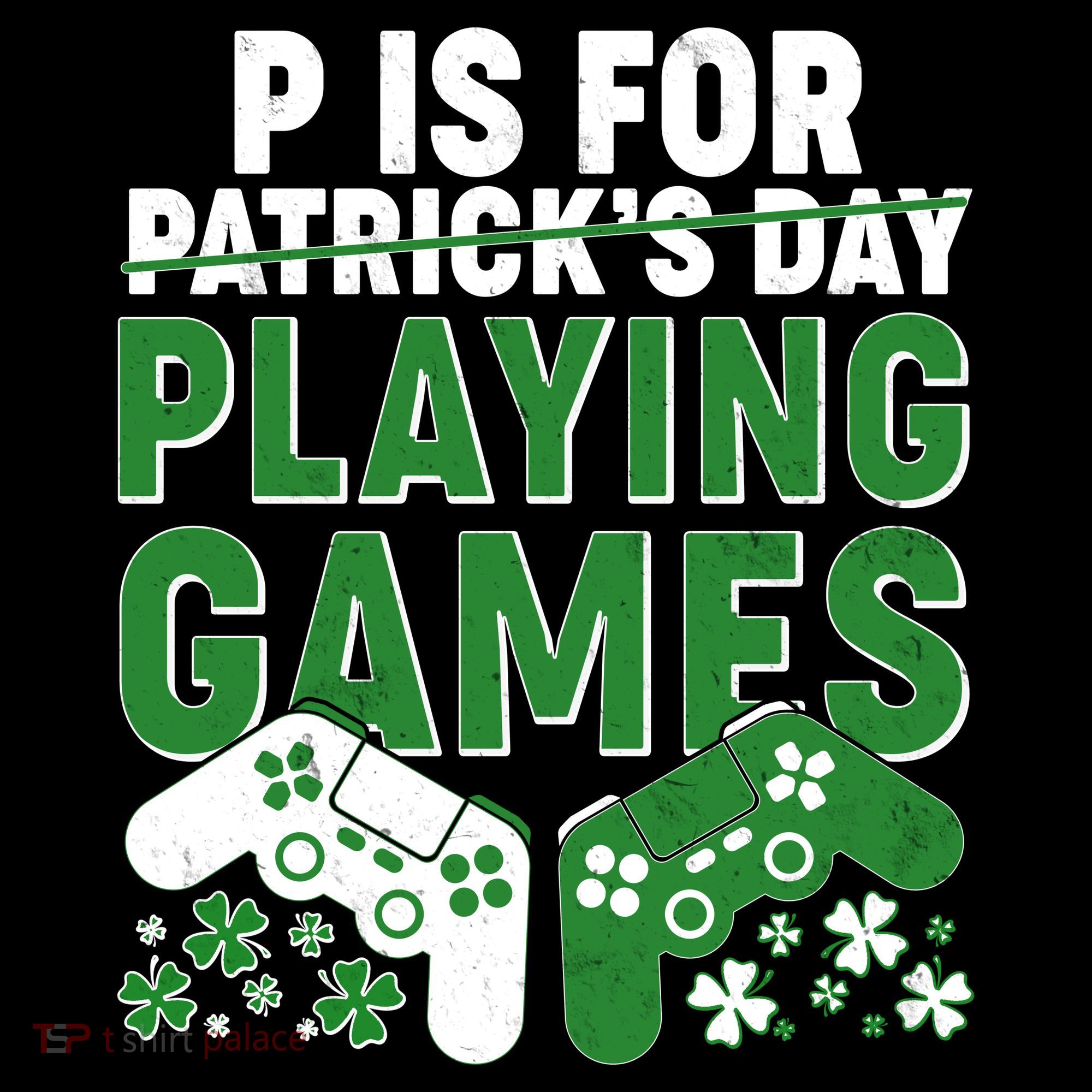 Cool St Patrick's Day P Is For Playing Games   Baby Bodysuit