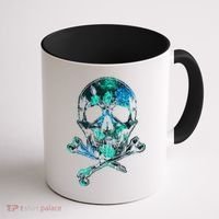 Cool Summer Graphic Skull Coffee Mug thumb 1