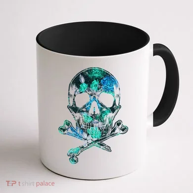 Cool Summer Graphic Skull Coffee Mug back