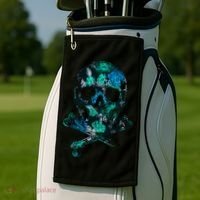 Cool Summer Graphic Skull Golf Towel thumb 2