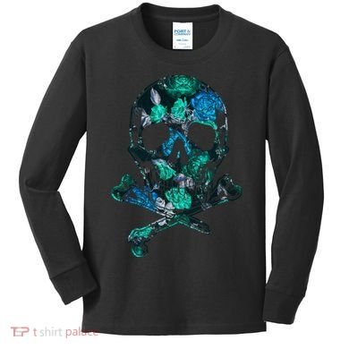 Cool Summer Graphic Skull Kids Long Sleeve Shirt