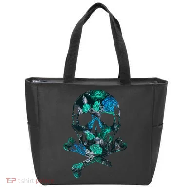 Cool Summer Graphic Skull Tote Bag