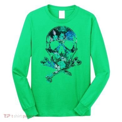 Cool Summer Graphic Skull Long Sleeve Shirt