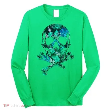 Cool Summer Graphic Skull Long Sleeve Shirt