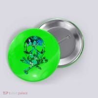 Cool Summer Graphic Skull Button thumb 0
