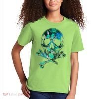 Cool Summer Graphic Skull Kids T-Shirt thumb 2