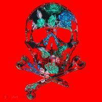 Cool Summer Graphic Skull Santa Hat thumb 1