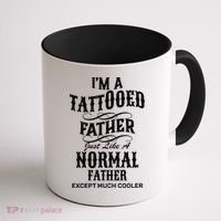 Cool Tattooed Father Coffee Mug thumb 1