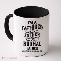 Cool Tattooed Father Coffee Mug thumb 0