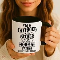 Cool Tattooed Father Coffee Mug thumb 3