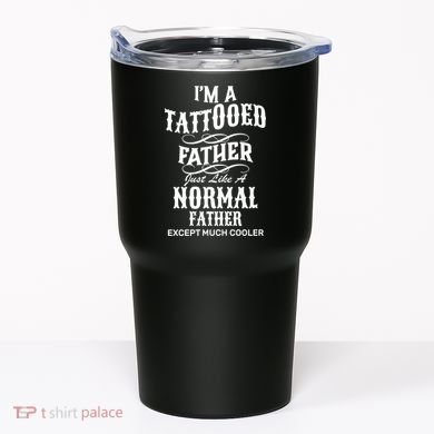 Cool Tattooed Father Tumbler