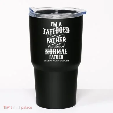 Cool Tattooed Father Tumbler