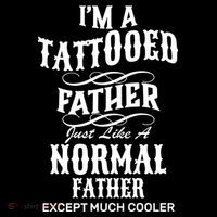 Cool Tattooed Father Ornament thumb 1