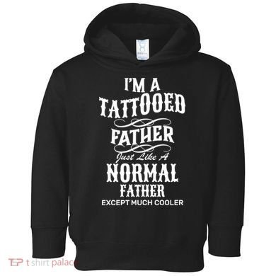 Cool Tattooed Father Toddler Hoodie