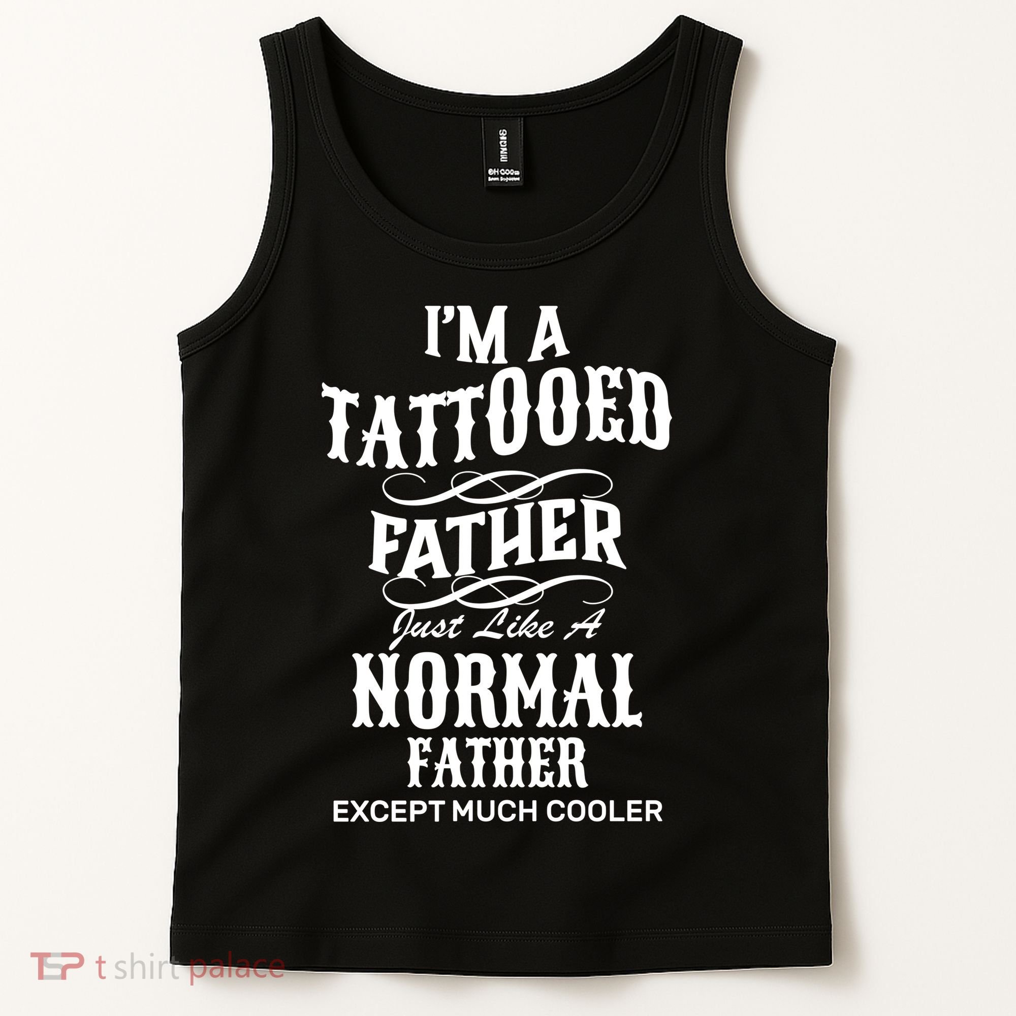 Cool Tattooed Father Tank Top