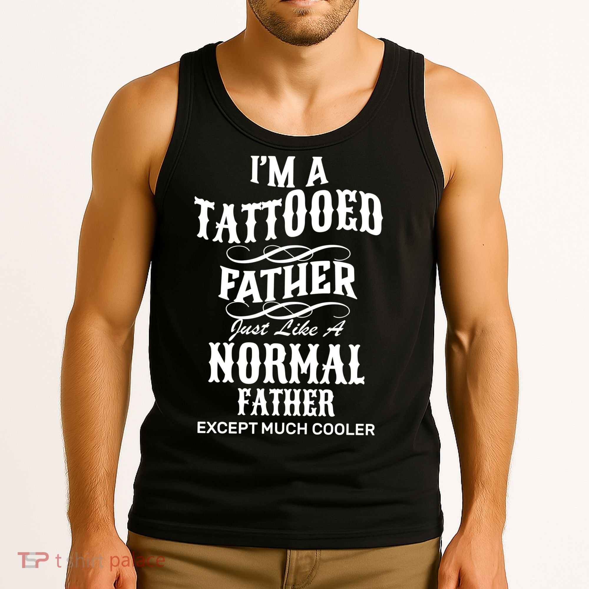 Cool Tattooed Father Tank Top