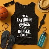 Cool Tattooed Father Tank Top thumb 4