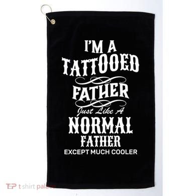 Cool Tattooed Father Golf Towel