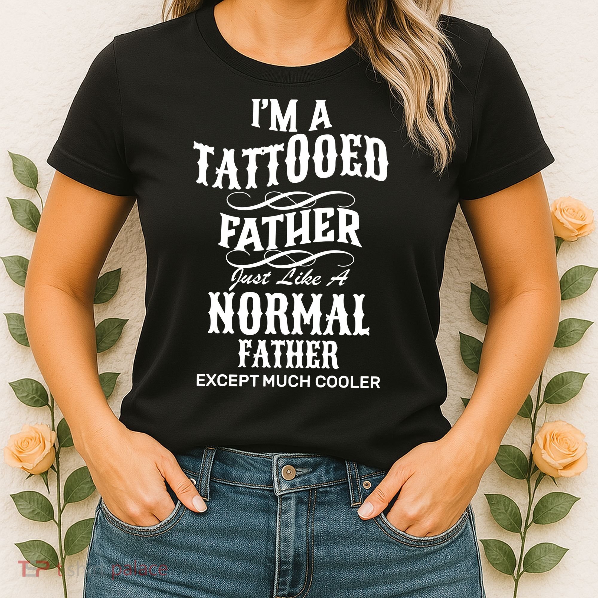 Cool Tattooed Father Women's T-Shirt