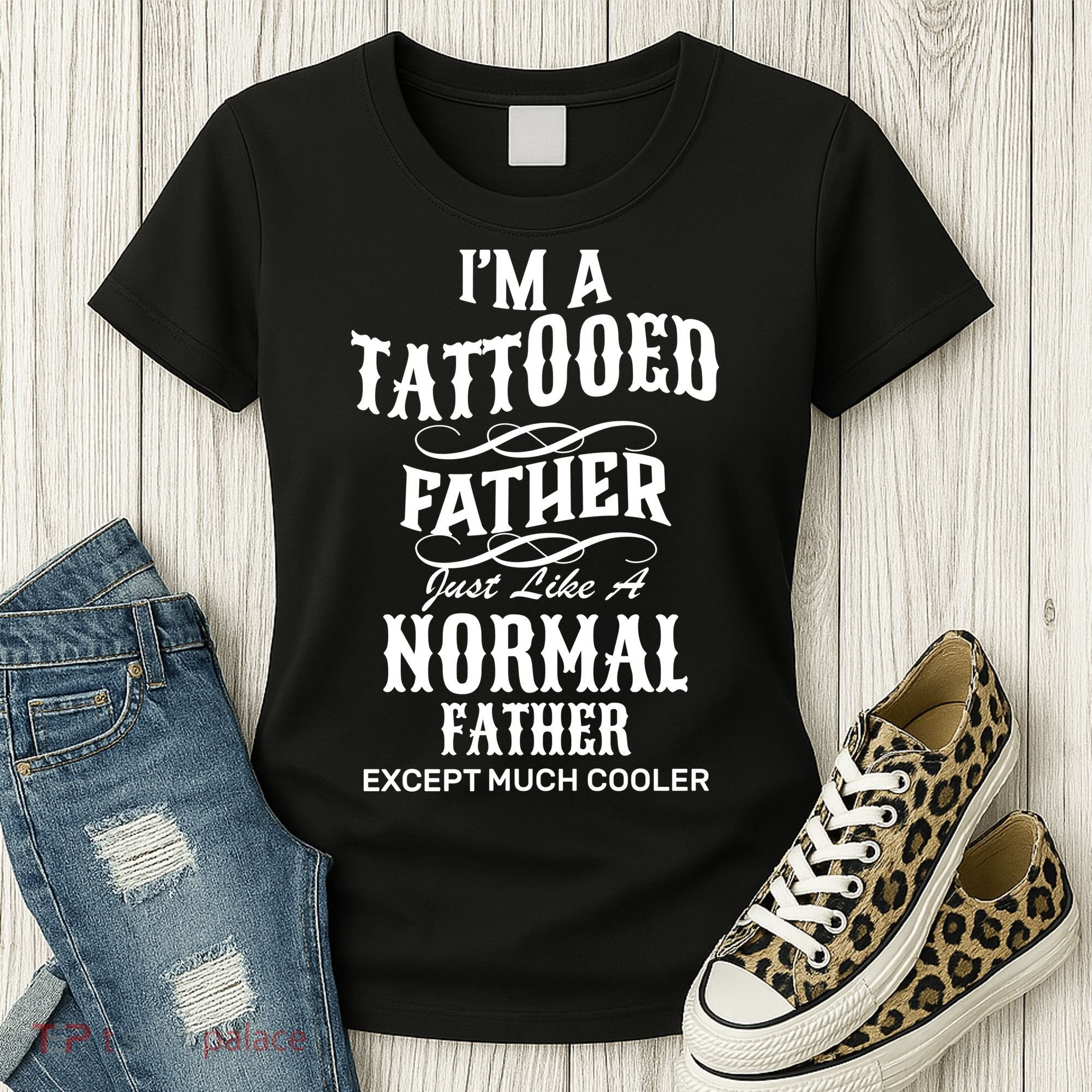 Cool Tattooed Father Women's T-Shirt