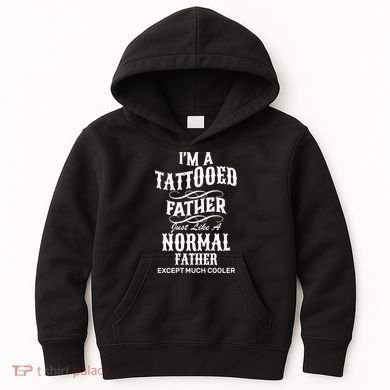 Cool Tattooed Father Kids Hoodie