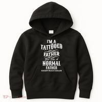 Cool Tattooed Father Kids Hoodie thumb 0