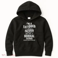 Cool Tattooed Father Kids Hoodie thumb 0