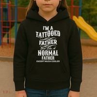 Cool Tattooed Father Kids Hoodie thumb 3