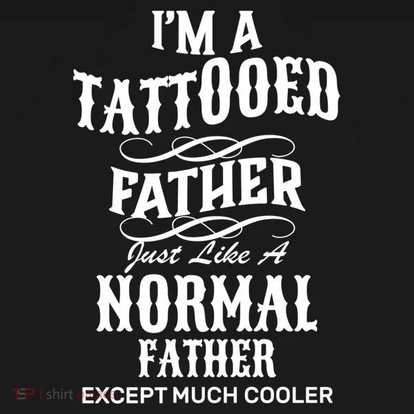Cool Tattooed Father Kids Long Sleeve Shirt