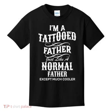 Cool Tattooed Father Kids T-Shirt