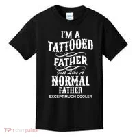 Cool Tattooed Father Kids T-Shirt thumb 0